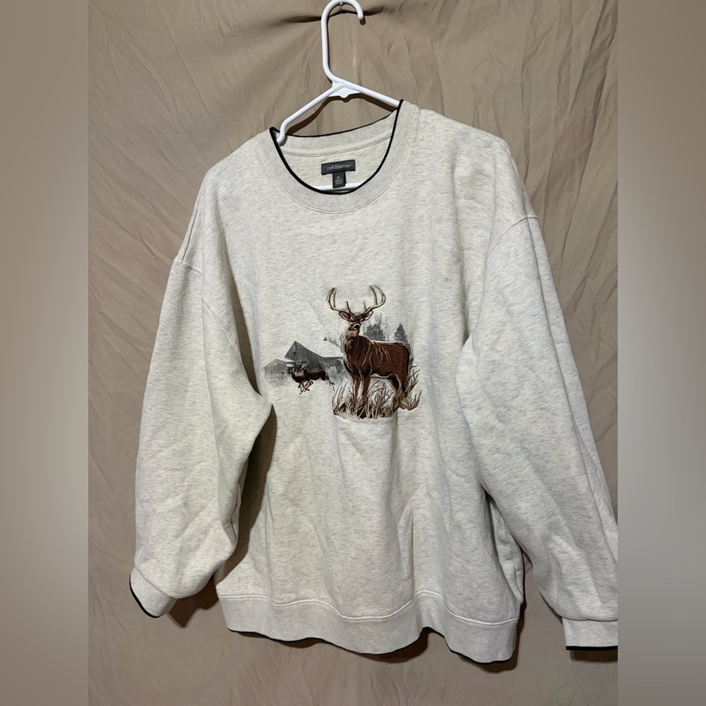 Vintage deer Croft and borrow crewneck